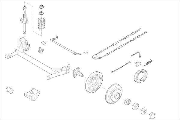 Delphi OE-FORD-000001078-R - Підвіска колеса avtolavka.club