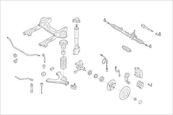 Delphi OE-FORD-000001163-F - Підвіска колеса avtolavka.club