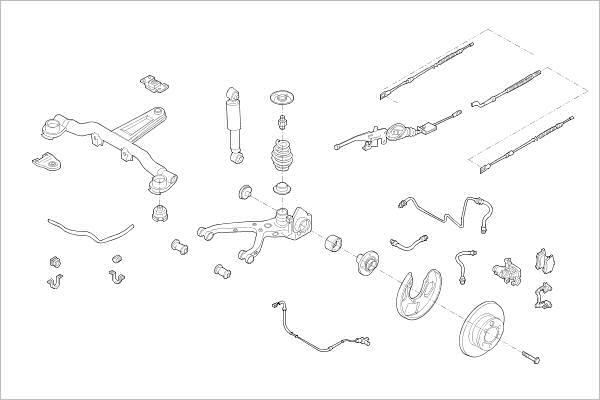 Delphi OE-FORD-000014797-R - Підвіска колеса avtolavka.club