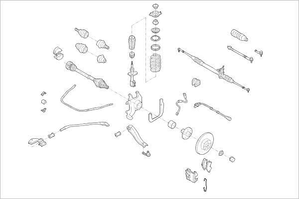 Delphi OE-OPEL-000003875-F - Підвіска колеса avtolavka.club