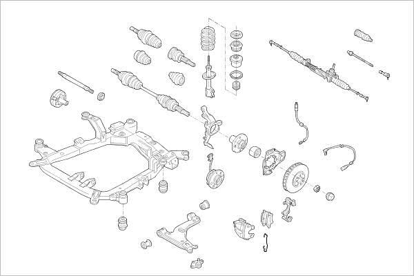 Delphi OE-OPEL-000016972-F - Підвіска колеса avtolavka.club