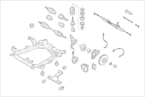 Delphi OE-OPEL-000017248-F - Підвіска колеса avtolavka.club