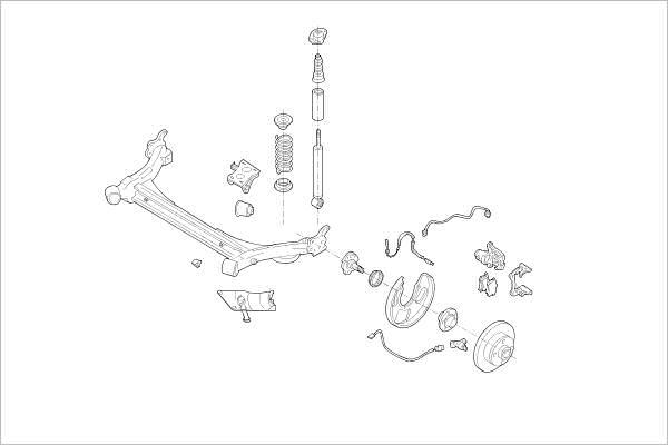 Delphi OE-VW-000015458-R - Підвіска колеса avtolavka.club