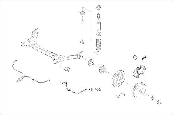 Delphi OE-VW-000023207-R - Підвіска колеса avtolavka.club