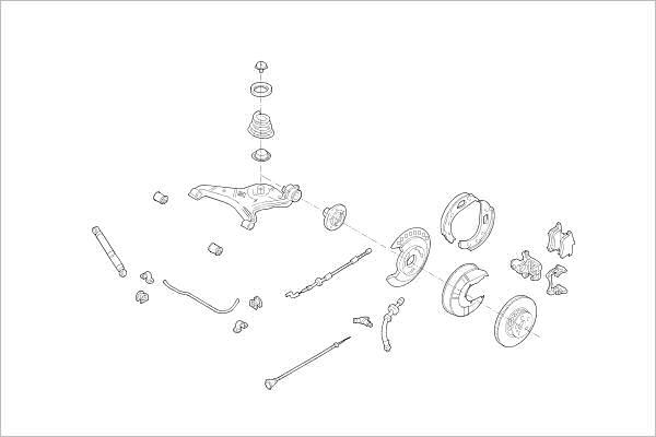 Delphi OE-VW-000017359-R - Підвіска колеса avtolavka.club