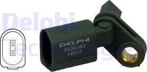 Delphi SS20382 - Датчик ABS, частота обертання колеса avtolavka.club