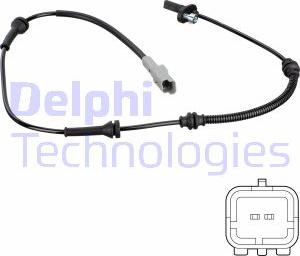 Delphi SS20780 - Датчик ABS, частота обертання колеса avtolavka.club