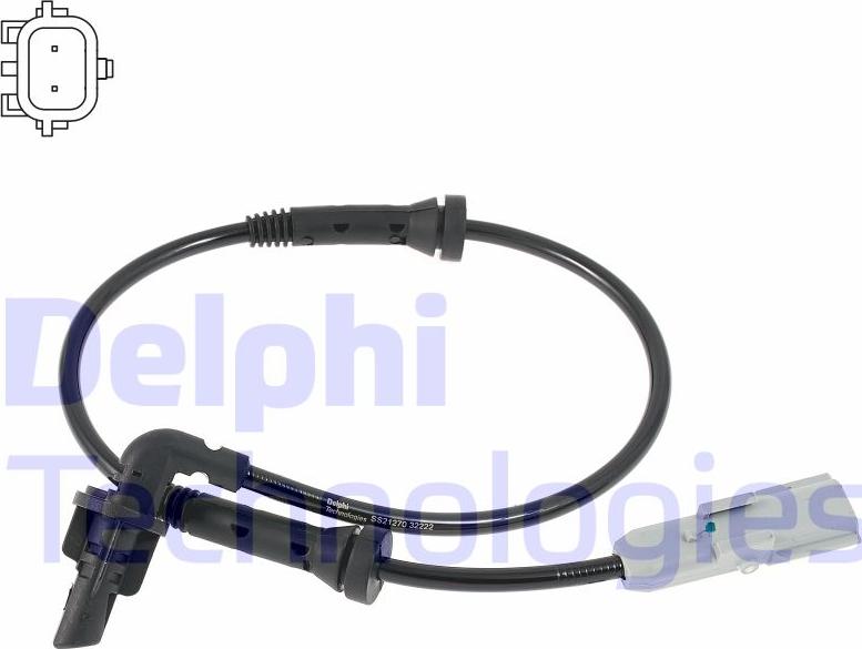Delphi SS21270-12B1 - Датчик ABS, частота обертання колеса avtolavka.club