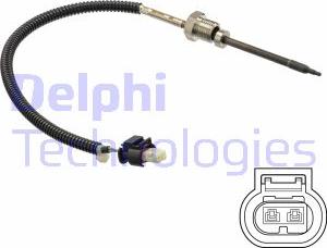 Delphi TS30249 - Датчик, температура вихлопних газів avtolavka.club