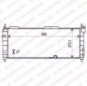 Delphi TSP0524002 - Радіатор, охолодження двигуна avtolavka.club