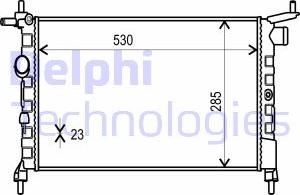 Delphi TSP0524014 - Радіатор, охолодження двигуна avtolavka.club