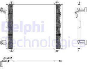 Delphi TSP0225407 - Конденсатор, кондиціонер avtolavka.club