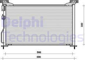 Delphi TSP0225092 - Конденсатор, кондиціонер avtolavka.club