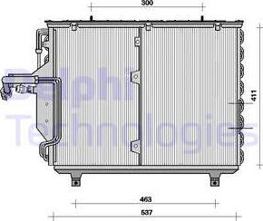 Delphi TSP0225041 - Конденсатор, кондиціонер avtolavka.club