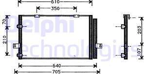 Delphi TSP0225367 - Конденсатор, кондиціонер avtolavka.club