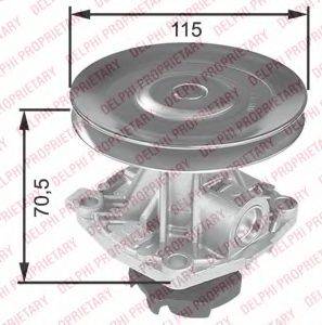 Delphi WP1415 - Водяний насос avtolavka.club