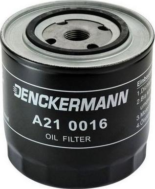 Denckermann A210016 - Масляний фільтр avtolavka.club