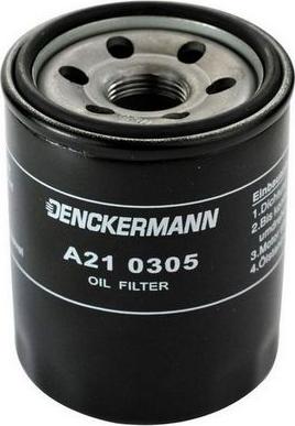 Denckermann A210305 - Масляний фільтр avtolavka.club