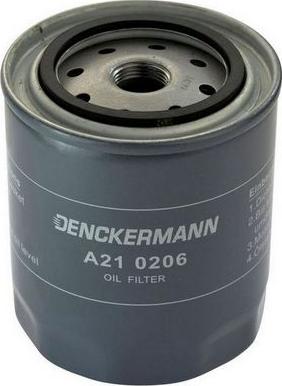Denckermann A210206 - Масляний фільтр avtolavka.club