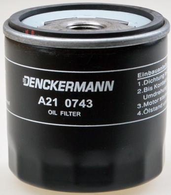 Denckermann A210743 - Масляний фільтр avtolavka.club