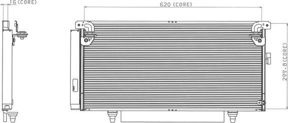 Denso A477-A355 - Конденсатор, кондиціонер avtolavka.club