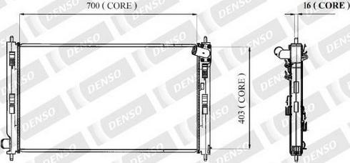 Denso A221-A312 - Радіатор, охолодження двигуна avtolavka.club