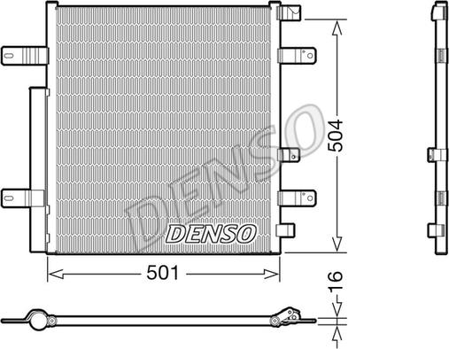 Denso DCN99054 - Конденсатор, кондиціонер avtolavka.club