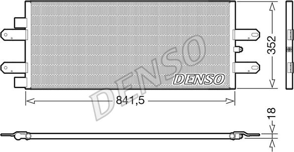 Denso DCN99053 - Конденсатор, кондиціонер avtolavka.club