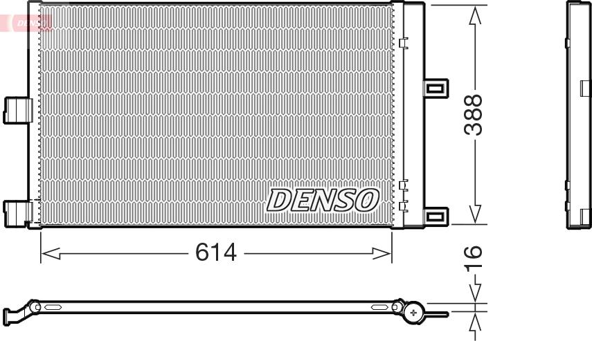 Denso DCN99080 - Конденсатор, кондиціонер avtolavka.club