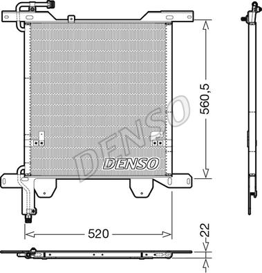 Denso DCN99074 - Конденсатор, кондиціонер avtolavka.club