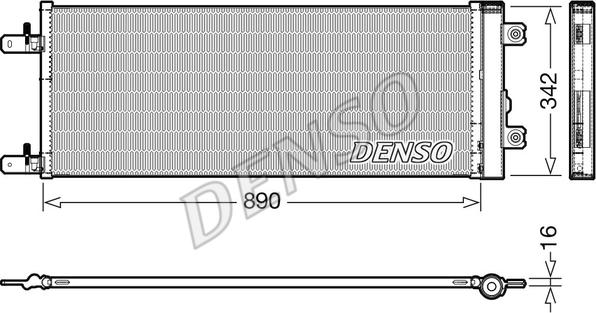 Denso DCN99071 - Конденсатор, кондиціонер avtolavka.club