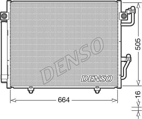 Denso DCN45005 - Конденсатор, кондиціонер avtolavka.club
