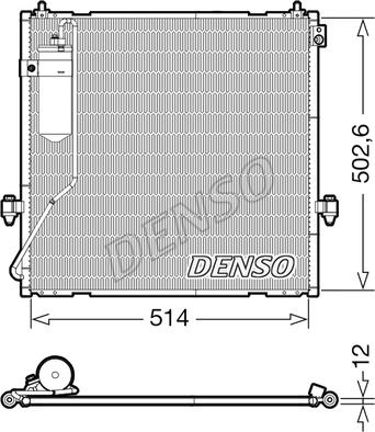 Denso DCN45010 - Конденсатор, кондиціонер avtolavka.club