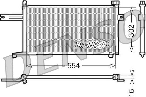 Denso DCN46005 - Конденсатор, кондиціонер avtolavka.club