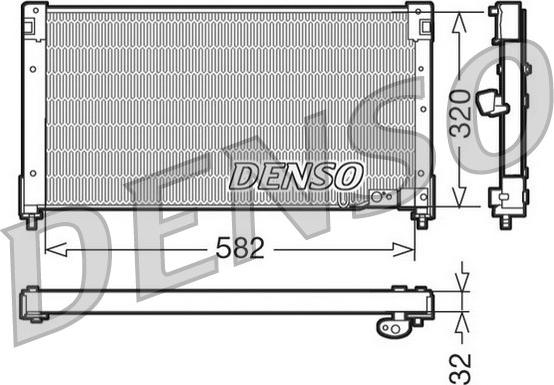 Denso DCN40001 - Конденсатор, кондиціонер avtolavka.club