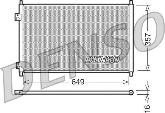 Denso DCN40008 - Конденсатор, кондиціонер avtolavka.club