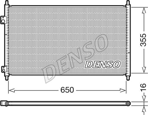 Denso DCN40018 - Конденсатор, кондиціонер avtolavka.club