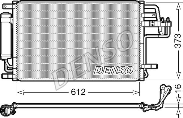 Denso DCN41007 - Конденсатор, кондиціонер avtolavka.club