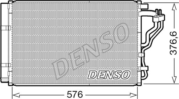 Denso DCN43008 - Конденсатор, кондиціонер avtolavka.club