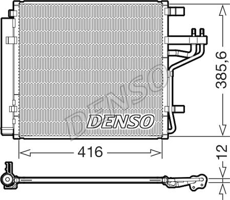 Denso DCN43014 - Конденсатор, кондиціонер avtolavka.club