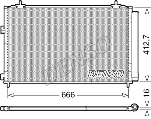 Denso DCN50059 - Конденсатор, кондиціонер avtolavka.club