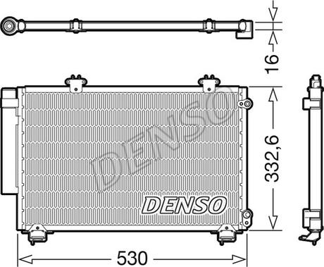 Denso DCN50060 - Конденсатор, кондиціонер avtolavka.club
