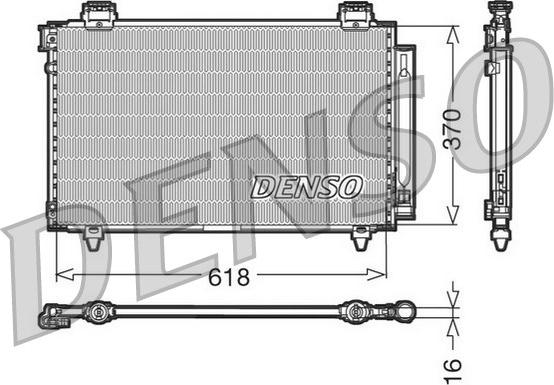 Denso DCN50009 - Конденсатор, кондиціонер avtolavka.club