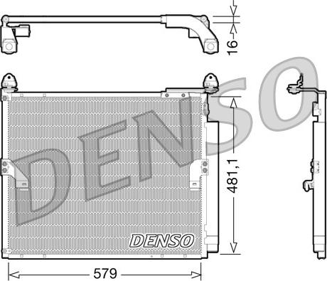 Denso DCN50019 - Конденсатор, кондиціонер avtolavka.club