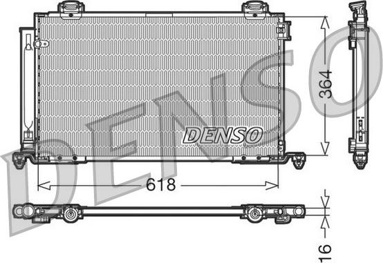 Denso DCN50015 - Конденсатор, кондиціонер avtolavka.club