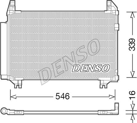 Denso DCN50039 - Конденсатор, кондиціонер avtolavka.club