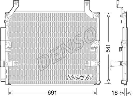 Denso DCN50032 - Конденсатор, кондиціонер avtolavka.club