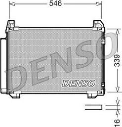 Denso DCN50025 - Конденсатор, кондиціонер avtolavka.club