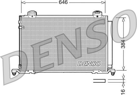 Denso DCN50026 - Конденсатор, кондиціонер avtolavka.club