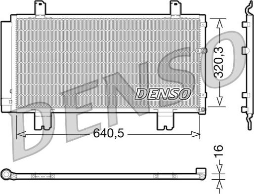 Denso DCN51007 - Конденсатор, кондиціонер avtolavka.club